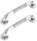 Oruiiju 2 Stück Haltegriff Dusche Edelstahl 304 mit Gerändelte Fläche，30cm Haltegriffe für Senioren, Duschgriff für Badewanne, WC, Badezimmer, Küche, Treppen-Handlauf