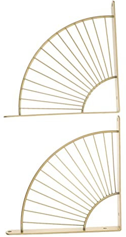 Cabilock 2stücke Regalhalterung Für Wandmontierte Regale Fächerförmige Regalstütze Schrauben Praktisch Für Bad Küche Oder Schlafzimmer