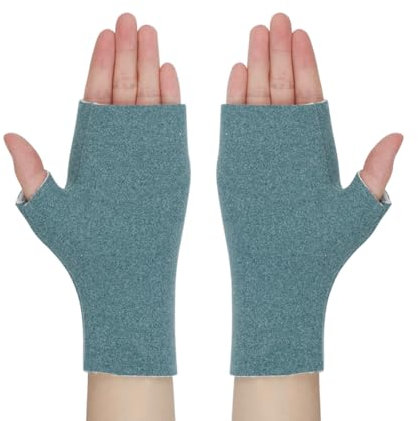 Qchomee Damenwärmer Wolle Halbfinger Handschuhe Fingerlose Armwärmer Hand-Stulpen Handgelenk-Wärmer Pulswärmer Warm Weiche Strickhandschuhe