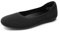 DREAM PAIRS Bailarinas Zapatos Planas Mujer Comodas Elegentes,Size 36.5,Negro,SDFA2423W