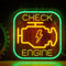 Check Engine Neon Sign for Wall Decor Garage Light LED Light USB Powered for Man Cave Auto Repair Shop Workshop Party Birthday Gift