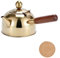Wasserkocher,Kaffeetasse,Wasserkessel,Teekanne,Camping Im Freien Wasser Kochen Tee Kochen Kaffee Machen,Holzgriff,Edelstahl 304,Geeignet Für Induktionsherd Und Gasherd (680ML, Gold)