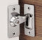 Litensh Cerradura de puerta de 90 grados, pestillo de bloqueo de puerta corredera de acero inoxidable en ángulo recto, cerradura de perno de hebilla de flexión para empujar la puerta corrediza 60MM