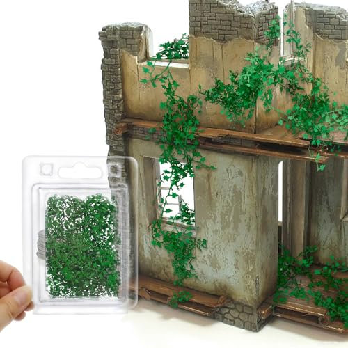 Warmtree Realistische Miniaturreben Simulation Rebe für DIY Mini Modelleisenbahn Feengarten Architektur Diorama Landschaft Layout (Hellgrün)