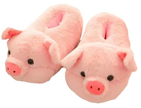 eBoutik Chaussons roses en forme de cochon pour Pâques et printemps - Chaussures antidérapantes - Cadeau fantaisie pour Pâques, fête des mères - Taille 38, rose, 39 EU