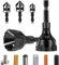 CYLBAQ Countersink Drill Bit Set With Deburring External Chamfer Tool, 12-19mm 5 Flute 90 Degree Chamfering Countersink Drill Bit for Metal, 3-20mm Damaged Bolts Deburring Drill Bit Remove Burr Tools