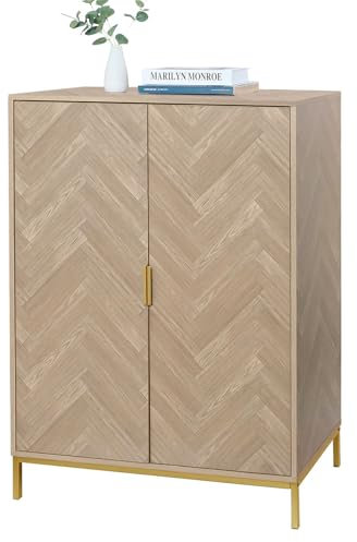 Yvsevnr Küchenschrank mit Arbeitsplatte küche küchenschränke, Sideboard mit 2 Türen, Industriestil, Buffetschrank mit Verstellbare Ablage, für Esszimmer, Küche, Wohnzimmer