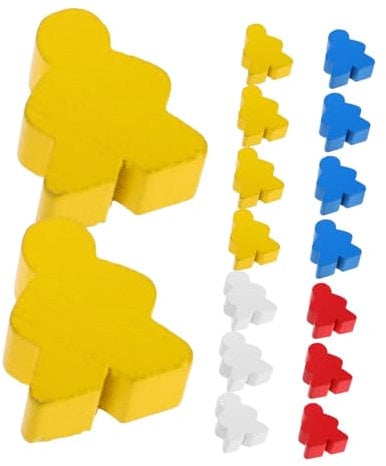 Supvox 40stücke Bunte Holz Schachfiguren Für Brettspiele Figuren Für Unterricht Holzfiguren Spiel Token Brettspiel Zubehör