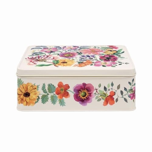 Elite Tins Emma Bridgewater Garden Flowers Deep Rectangular Tin- 195 x 154 x 75mm