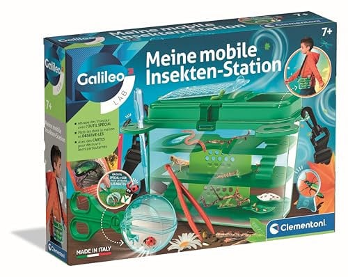 Clementoni Galileo Lab Insekten-Forscher-Set - Tragbare Insektenstation mit Faunabox, Lupe & Zubehör - Insekten beobachten, pflegen & schützen - Experimentierset von Clementoni 59440