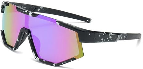 Beafaeur Kinder Fahrradbrille Sportbrille (Schwarz)