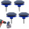 Afilador de Cortacésped,Piedra de Rueda de Amoladora de Jardín,Cortacésped Afilador de Cuchillas,Afilador de Cuchillas para Cortacésped para Taladro Eléctrico Kit de Reparación de Taladro Manual,4pcs