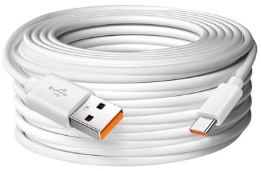 Ainsley USB C Cable 5M,5M USB C Cable,Long USB to USB C Cable,USB A to Type C Durable Charging and Data Sync Cord for Security Cameras Small Devices