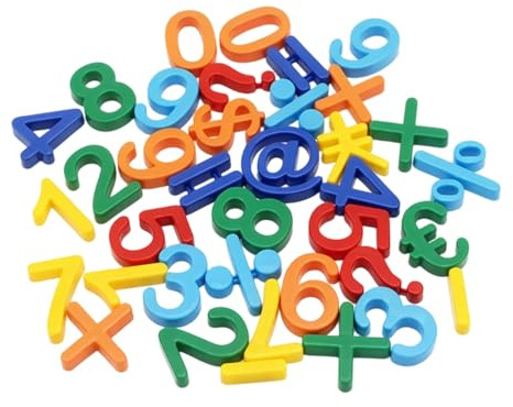 WUMZIRA 63 Stück Magnetbuchstaben und Zahlen Set für Kinder, Magnetische Buchstaben Alphabet Großbuchstaben und Zahlen für Kühlschrank und Magnettafel, Lernspielzeug Vorschule ABC Magnete