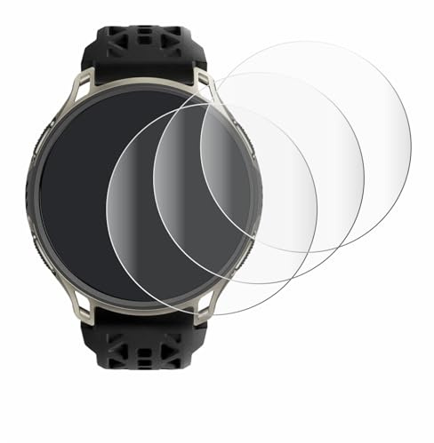 Savvies 4 Stück Full-Screen Schutzfolie für Amazfit Cheetah 2 Pro Full-Cover Displayschutz-Folie, 3D Curved, Transparent, Anti-Fingerabdruck