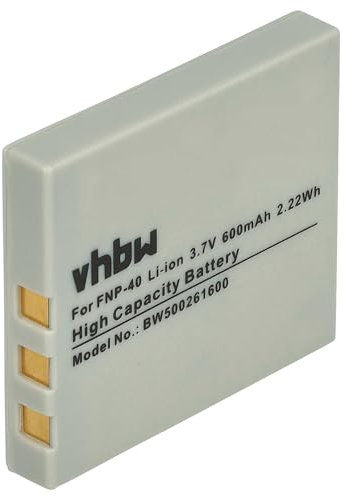 vhbw Akku kompatibel mit Sanyo Xacti VPC-E760, VPC-E860, VPE-E870, VPE-E1075, VPC-E1090 Kamera Digicam DSLR (500mAh, 3,6V, Li-Ion)
