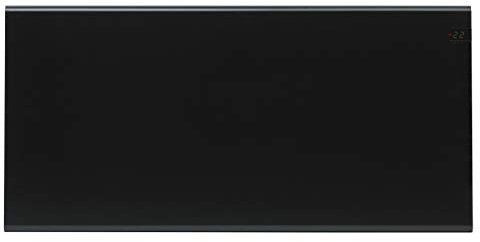 ADAX NEO NP Elektroheizkörper - 1200W, Schwarz | Thermostat mit Zeitschaltuhr | Elektroheizung Wandmontage | Höhe 370mm | Heizkörper Elektrisch | Frostwächter, Wochenmodus | Wandkonvektor | KDT | IP20
