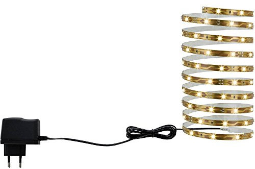 Paulmann 3558 TIP LED Strip 3 m Lichtband 7,2W Lichtstreifen 6.500 Tageslichtweiß Stripe kürzbar Lichtleiste wiederverbindbar Leuchtband selbstklebend