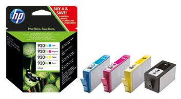 HP C2 N92ae – Tintenpatronen schwarz, Tintenpatrone gelb (schwarz, cyan, magenta, gelb – 80%;-40–60 °C; 5–80%; 123 mm, 54 mm)