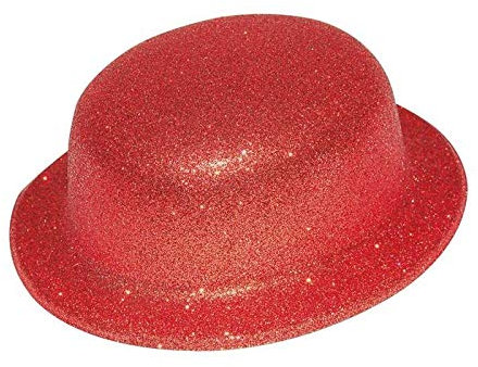 P 'tit Clown 63545 Hut Kunststoff Melone Klebeband – abgerundete Kanten – Glitzer