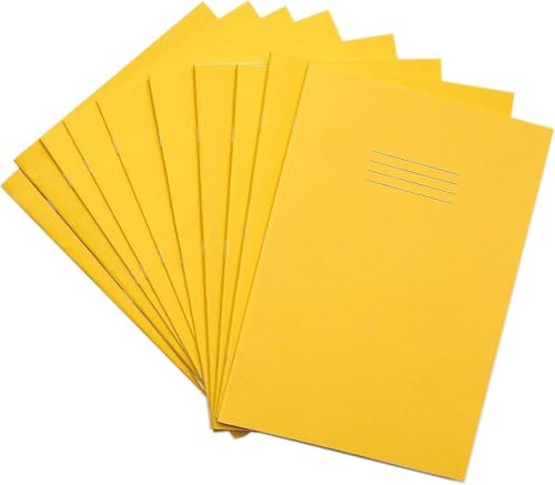 Rhino A4 Exercise Book, 7mm Squared, 32-Page / 100-Pack, Yellow