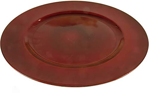 GENERAL TRADE Piatto Rotondo Rosso sottopiatto Natale diam 33 cm
