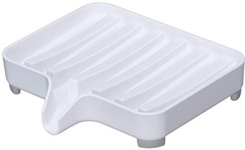 Yamazaki 3249 Mist Soap Tray, White, ABS Resin/Silicone, 11 x 10 x 2 cm