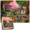 1000 Piece Jigsaw Puzzles For Adults - Cottage Garden Rainbow - British Artist | Made in the UK | Recycled Puzzleboard | 66cm X 50cm, Jigsaw Puzzles For Adults