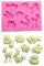 Beiersi Eule Igel Känguru Silikon Form für Fondant Marzipan Tortendeko Ausstecher Seife Dekoration Werkzeug (Stil 1)