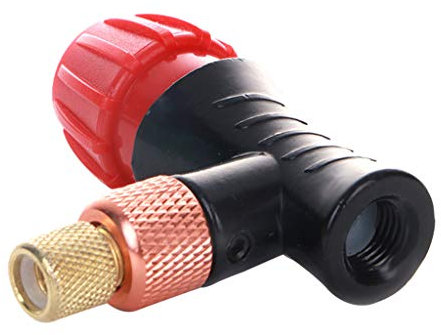 Toygogo Cabeza de Inflador de Aire CO2 / Cabezal Multiválvula para Inflador de Neumáticos Bici y Globos, Se Adapta a Presta y Schrader