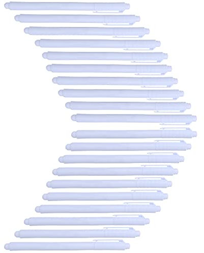 SEIWEI Flüssigkreide Marker Stift, radierbare Kreidemarker, Tafeln Glas Fenstermarker, 20 Stück, Weiß