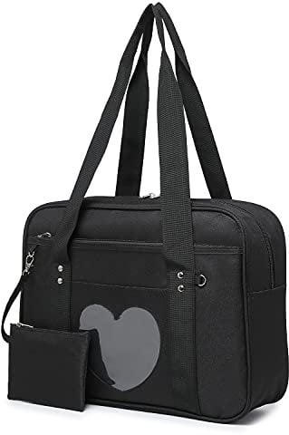Jywmsc Ita Tasche Damen Umhängetasche Herzform Japanische Schulhandtaschen Kawaii JK Anime Geldbörse für Lolita Mädchen Tote Bag