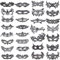 SIQUK 30 Stück Masken Venezianische Damen Spitze Augenmaske Venezianisch Spitzenmaske für Party Abend Ball, Schwarz
