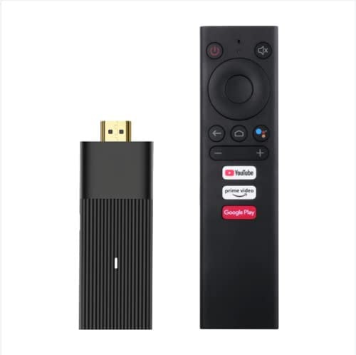 Lihuzmd Android 10.0 Smart TV Stick Amlogic S905Y2 TV Dongle UHD 4K Media Player 2GB/16GB 2.4G/5G Wifi Voice Remote Control
