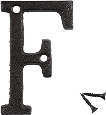 Zayookey 7,5 cm Lettera Civici in Ferro Colato Numero Civico in Ghisa per Indirizzo di Casa House Lettre