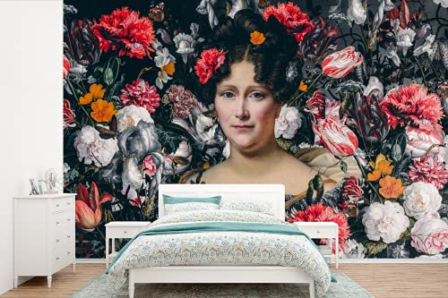 Selbstklebend Tapete Wandpapier Wandaufkleber Fototapete Tapeten Wanddeko 600x400 cm Johanna Henriette Engelen - Dubois Drahonet - Blumen