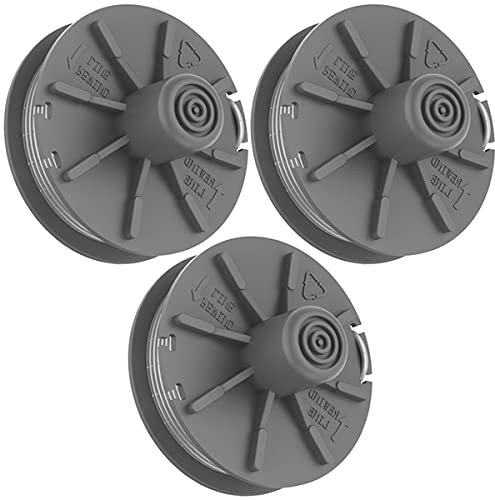 Bobine de fil de Coupe Gardena, 3 Pièces Bobine pour Coupe-Bordures Turbo Taille-bordures 5307-20 Cordon 6m Rechange de Coupe Gazon Bobine pour Gardena