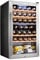 SCHMÉCKÉ - Lockable Dual Zone Wine Cooler - Large Freestanding Wine Cellar for Red, White, Champagne and Sparkling Wine - 41f-64f with Stainless Steel Digital Temperature Control