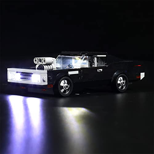 LocoLee Led Licht Set Kompatibel mit Lego Fast & Furious 1970 Dodge Charger R/T, Led Beleuchtungs Set Compatible with Lego 769121970 Dodge Charger R/T - Nur Lichter Set, Kein Modell