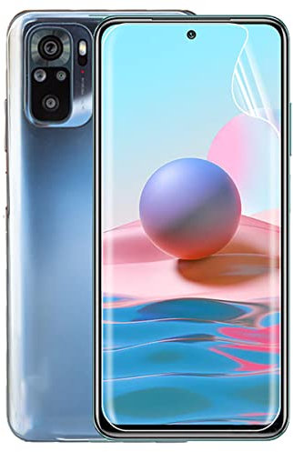 Stejnhge [2 Pack] Protector de Pantalla Hidrogel Compatible para XiaoMi Redmi Note 10 Pro/Note 10 Pro Max (6.67), Irrompible Anti Burbujas Alta Definición (Transparente, No Vidrio)