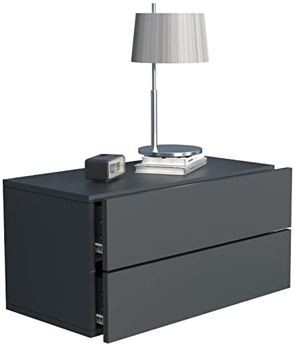 VCM Nachtschrank | Wandschublade | Wandboard | Nachttisch | Maße ca H. 30 x B. 60 x T. 32 cm - Usal L 60 cm