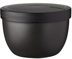 Mepal - Snackbox Ellipse - Lebensmittelbehälter zum Aufbewahren und Transportieren von Snacks - geeignet für Gefrierschrank, Mikrowelle & Spülmaschine - 350 ml - Nordic Black