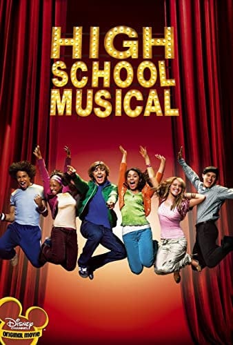 High School Musical A3 Poster on Canvas - Filmkunstposter in verschiedenen Größen für Wohn- oder Schlafzimmerideen. Randlose Kultfilmbilder, klassische ikonische 70er, 80er, 90er Jahre, Vintage-Retro