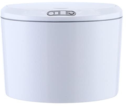 Poubelle Jildouf avec capteur intelligent, rectangulaire, 3 litres, en plastique, rechargeable via USB, étanche, sans contact, pour intérieur, cuisine, salle de bain, bureau