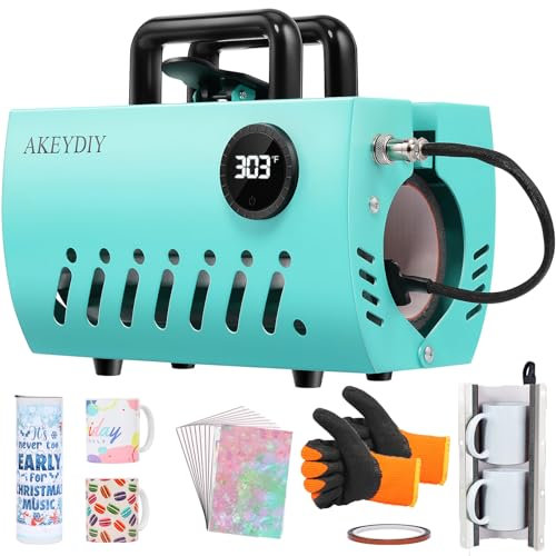 WHUBEFY Tumbler Pressa di Calore, Tazza Pressa Calore Macchina di Sublimazione Tumbler Press Macchina 20 e 30 once Skinny Straight Tumblers FAI DA TE Tazze Caffè/Ceramica Bicchieri Barattolo Lattine