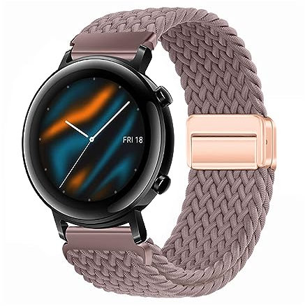 Cinturino in nylon per Huawei Watch GT3 42 mm, magnetico, 20 mm, cinturino di ricambio elastico regolabile con Huawei Watch GT3 42 mm (FF,20 mm)