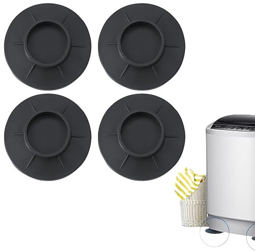 4 Stück Gummi Füße,Schwingungsdämpfer Antirutsche Vibrationsdämpfer, Silikon Pad Tragbare Anti Vibration,Stoßdämpfer Antiruschmatte Fußpolster Fußpads Antivibrationsmatte für Waschmaschine Trockner