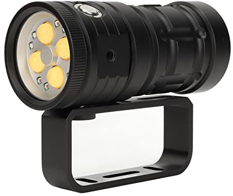 UPQRSG Linterna de Buceo, Linterna Sumergible Impermeable IPX 8 de Alto Brillo, Linterna Submarina de Buceo Profesional de Aleación de Aluminio, para Deportes