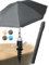 Menz Sonnenschirm Strand als Sonnenschutz Strand 3-IN-1 SET - UPF 50+ Strandschirm 180 cm in Anthrazit + stabile Sonnenschirm Bodenhülse + robuste Sonnenschirmhülle