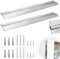 Morsetti a Z da Appendere 300mm Francese Gancio per Quadri Sicuri 2pcs Staffa a Muro ad Incastro Kit di Ferramenta Riutilizzabile Ganci a Z Anti Ruggine per Appendere Specchi Pannelli Mensole